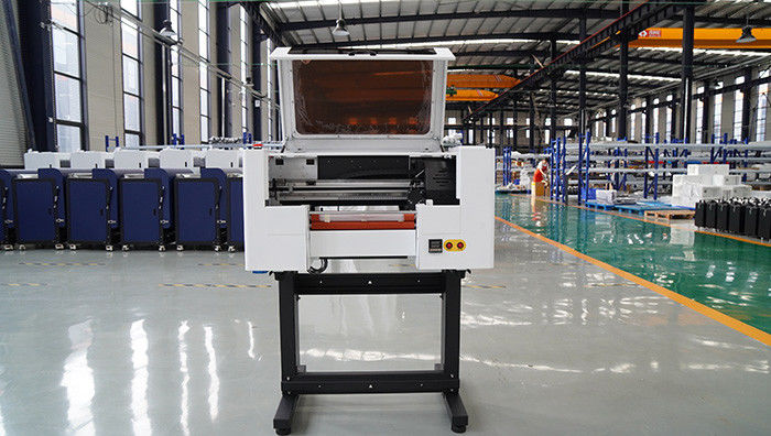AB Film Media Digital UV Printing Machine With CMYK W＋Ｖ Ink Color