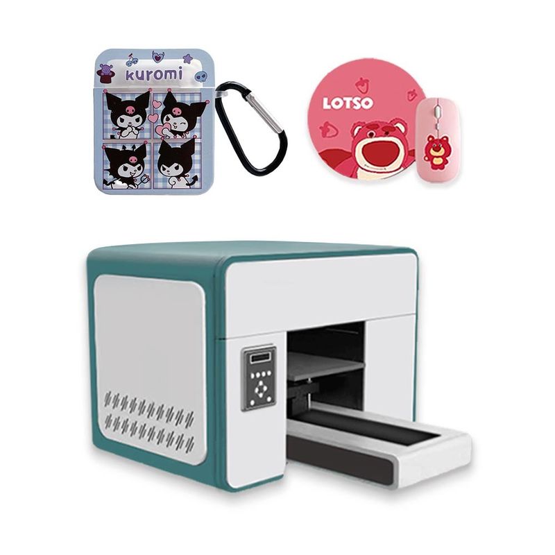 Golf Ball Flatbed LED UV Printer Uv Led Inkjet Printer For Bottle PVC Card Printer