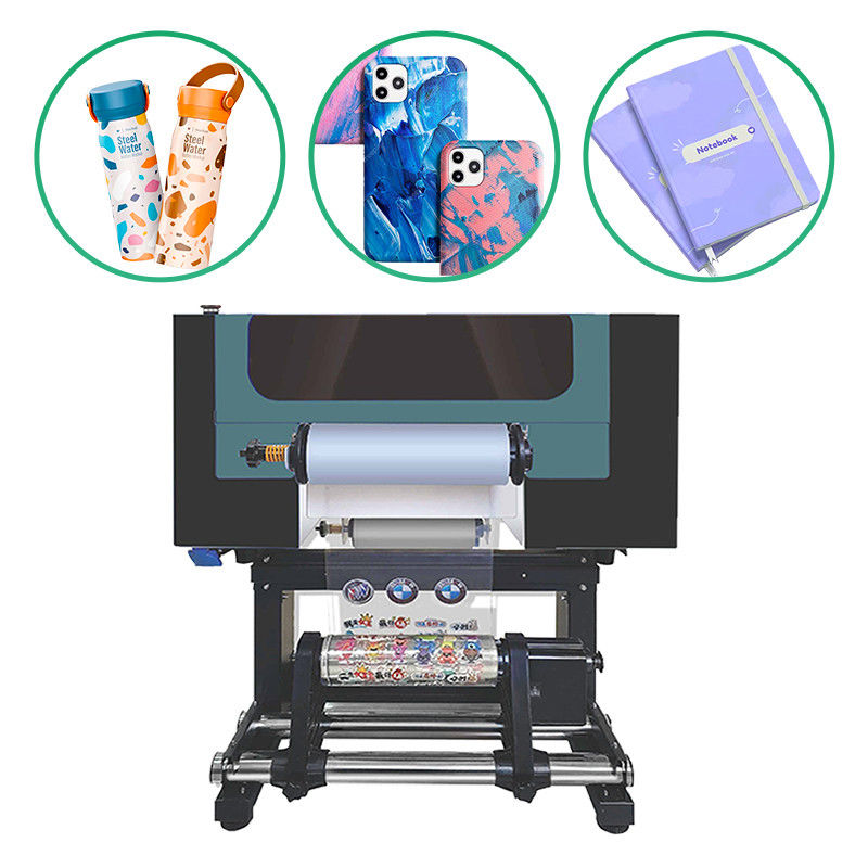 Double Heads I3200 Uv Printer Roll To Roll Uv Dtf Sticker Printer With Laminator