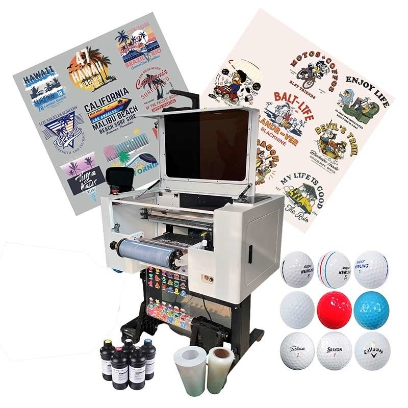 Factory 30CM UV DTF Printer A3 UV DTF Printer With Laminating For Stiker