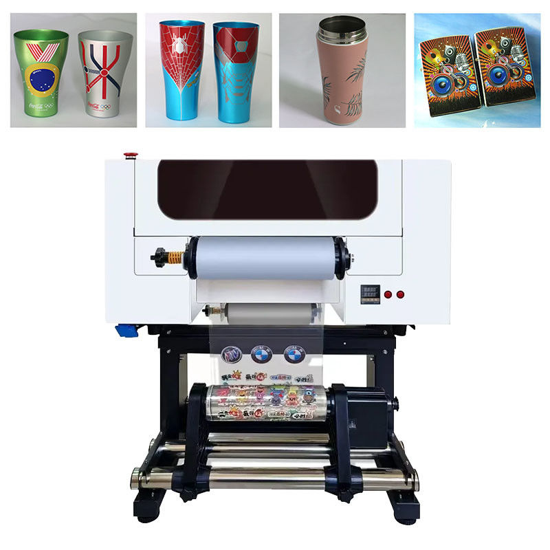 A3 UV DTF Printer 30cm AB Film I3200 Heads All In One Roll To Roll UV DTF Printer With Laminator Printing Machine
