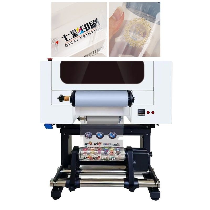 Roll to Roll UV DTF Printer With XP600 Head 30cm UV DTF Printer T Shirt Printing Machine
