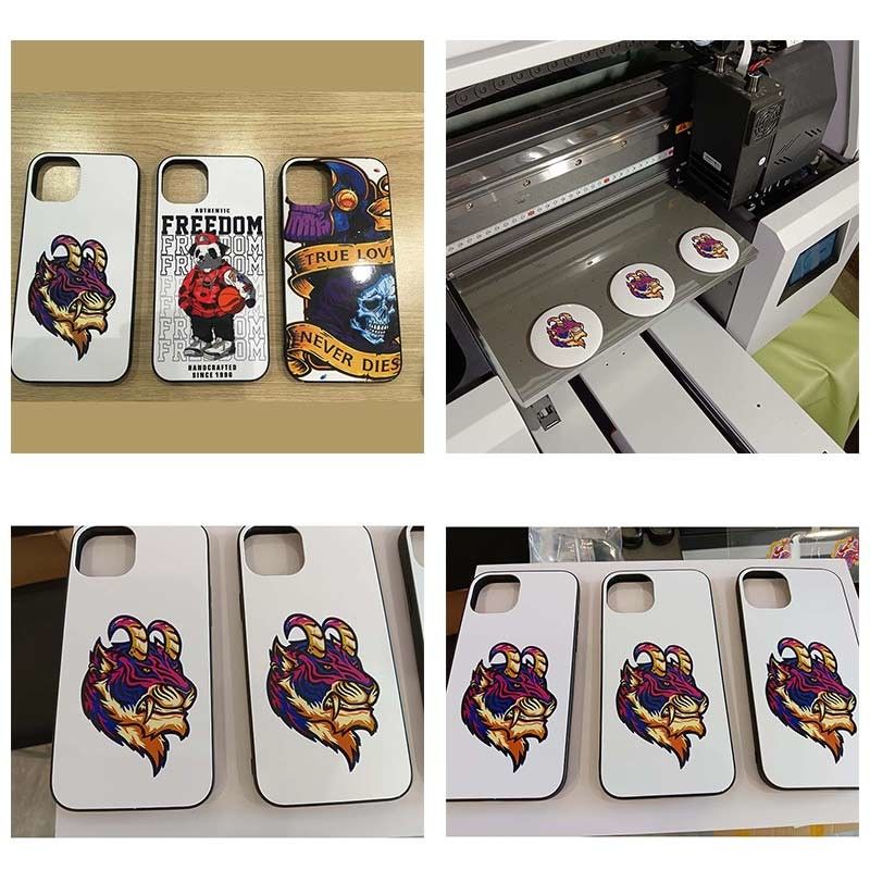 A3 UV Printer For Roll Material Flatbed Cylindrial Bottles Phone Case Printing Machine