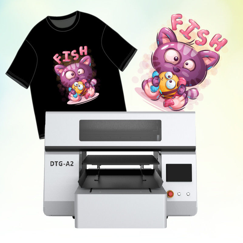 White Ink DTG A2 Printer Direct To Garment Machine For Bags , Hats & Fabric Printing
