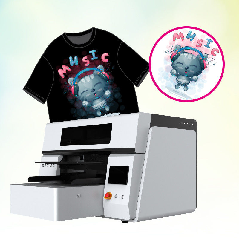 DTG Tshirt Printer For Dark Fabrics Direct To Garment White Ink Underbase System