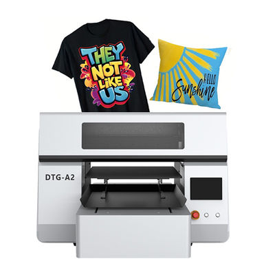 Doule Station DTG Printer A2 Format Industrial Direct to Garment Textile Machine