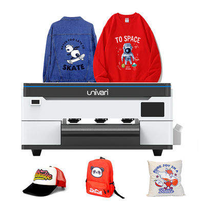 Single Head DTF Inkjet Printer 33cm Desktop Dtf Pet Film Printer With Shaking Powder